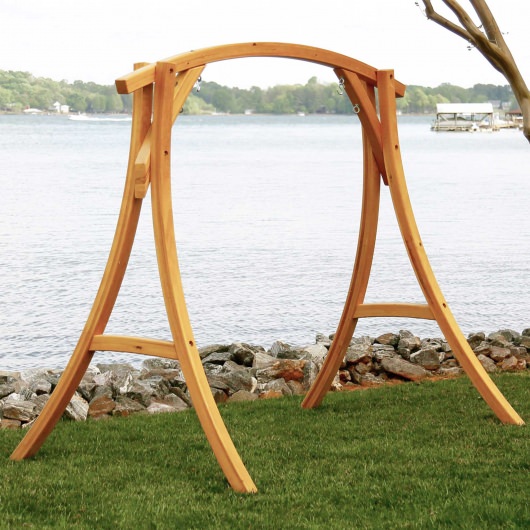 Roman Arc Cypress Swing Stand